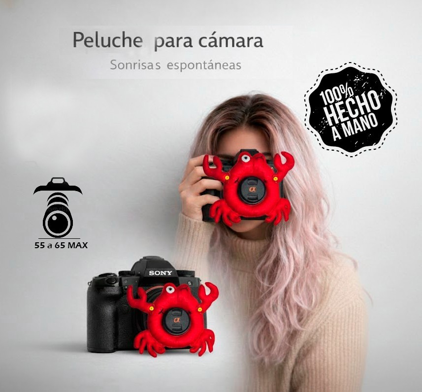 Muñeco CANGREJO objetivo 55mm cámara reflex | digital - Atrae atención infantil