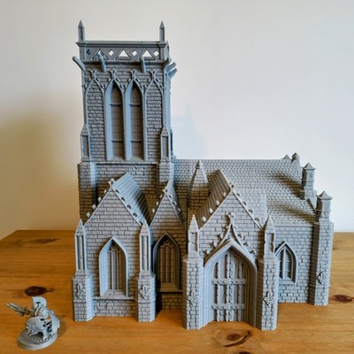 28mm Gothic Cathedral Gelände Gebäude groß Fantasy Herzstück RPG Wargaming