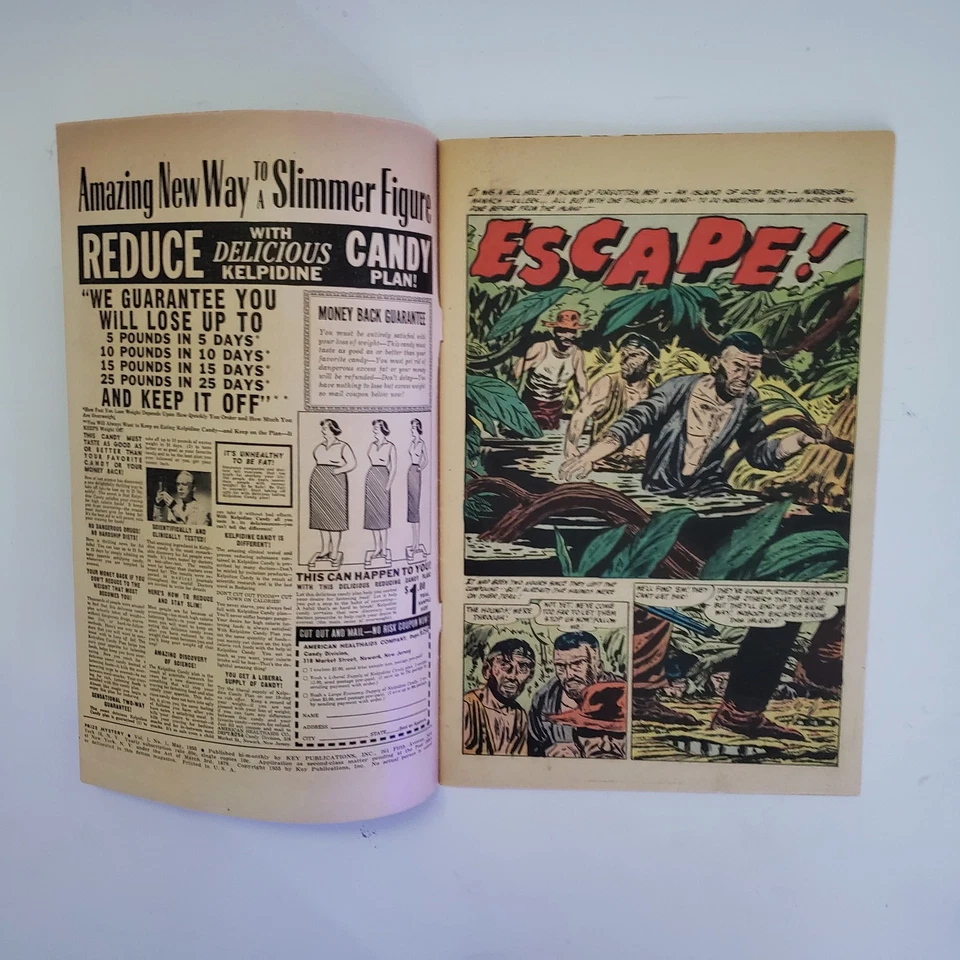 Premio Misterio #1 (Horror/Suspenso, Cómic de la Era del Código Temprano), 1955 ¡Raro! Foto 4 de 4