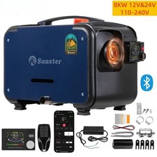 8KW 12V 24V 110-240V Portable Diesel Air Heater APP Control Night Parking Heater