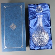 Edinburgh International Crystal Hand Cut Glass Decanter in Box