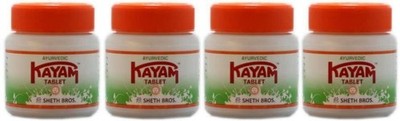 4er SET Ayurvedische KAYAM Tabletten bei chronischer Verstopfung (je 30 Kapseln)