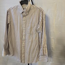 Arrow Dover Men s 17 1/2 34-35 XL Long Sleeve Button Up Shirt Casual USA Made
