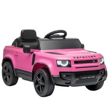 12V Ride on Car Licensed Land Rover with Suspension  Remote, Pink
