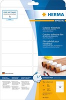 Etiketten A4 Outdoor Klebefolie Weiß 99,1X42,3 Mm Folie Matt 120 St.