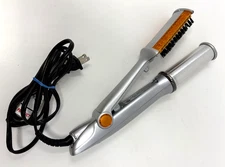 Working Instyler Rotating Hair Flat Iron Straightener Orange