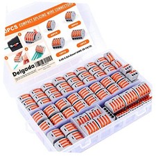 Compact Wire Connector Nuts Kit -Reusable Push-in Terminals for Quick 100PCS