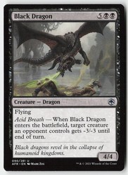 Black Dragon 090/281 Adventures in the Forgotten Realms