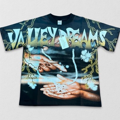 NEW Vale Forever ''Hands Of God'' Black Wash Distressed Tee High-Quality S-XL