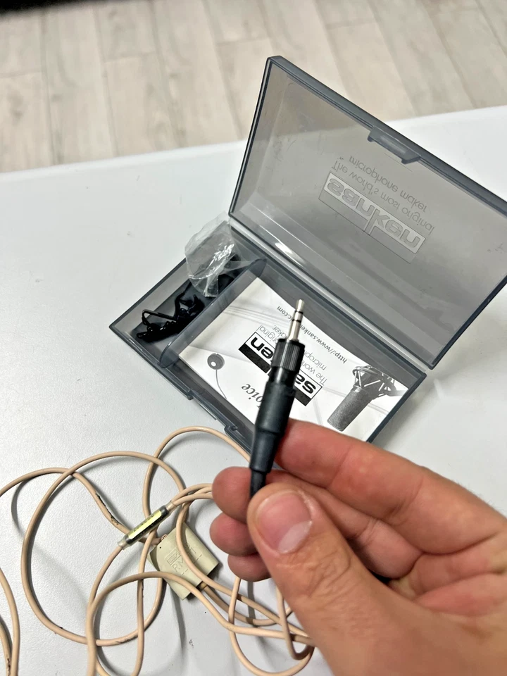 Sanken cos-11d white microphone lavaliere for pro users 3.5mm Locking Sennheiser - Image 2 of 4