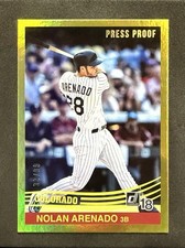 2018 Panini Donruss - Variations Nolan Arenado #172 Press Proof Gold /99