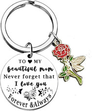 Mother's Day Gifts for Mom Gifts To My Mom Keychain I Love You Keychain for Moth