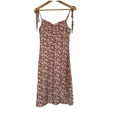 Shein Sweetheart Neckline Spaghetti Strap Floral Slip Dress  Women's Size 4