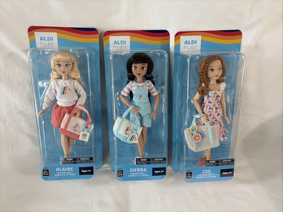 #ad Jakks Pacific ALDI Store Exclusive ALDI Play Dolls Zoe Sierra Blaire 3 pak $100.00