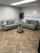 Grey Next Ashford Full Back 3 & 2 Seater Sofa Set- Delivery Available