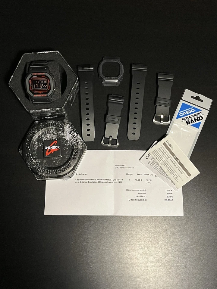 Casio G-Shock DW-B5600G-1 Bluetooth Modul 3509 * Mit Extra Großes Zubehörpaket - Bild 1 von 4
