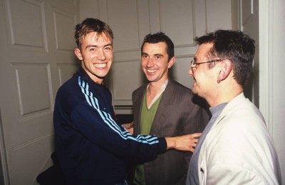 Blur Singer Damon Albarn Backstage With Actor And Park Life Collab- Old Photo