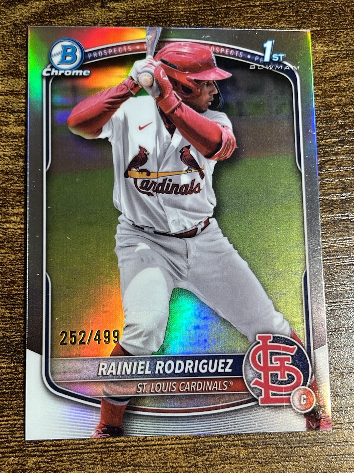 RAINIEL RODRIGUEZ 2025 Bowman Chrome #BCP-200 Cardinals Silver Refractor /499