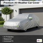 Protect Your Car - Silver Weatherproof Car Cover - with Cotton Sedans Up To 180"