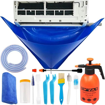 #ad #ad 13Pcs Mini Split Cleaning Kit Bag with 2L High Pressure Sprayer Air Conditioner $74.50