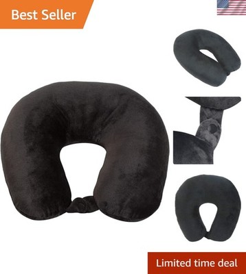 Luxury Microfiber Neck Pillow   Soft, Lightweight, and Hypoallergenic for Travel
