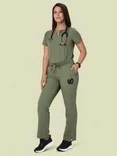 Mandala Women s Medical Scrub Pants Top Set
