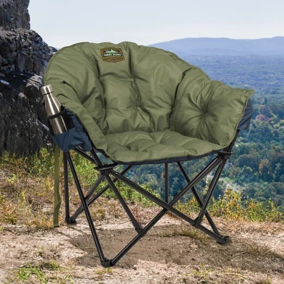 Tommy Bahama XL Jumbo Padded Camp Chair 500lb Oversized Cup Holder
