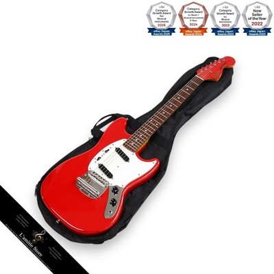 Fender Japan MG69/MH E-Gitarre rot 2010 mit Koffer Tremolo