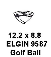 NOS NEW  CRYSTAL fits ELGIN 9587  GOLF BALL - Direct Read Jump Hour Watch