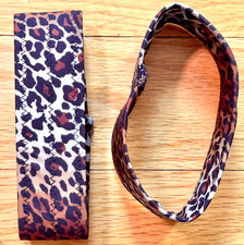 Pro Wrestling Bicep Bands Leopard Print Set of 2 Stretchy Bands Sz. Medium
