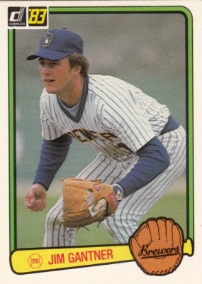1983 Donruss - Jim Gantner #232- Brewers-