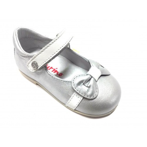 Scarpe Naturino Ballerine Bambina Argento Bianco Vera Pelle Made in italy  velcro | eBay