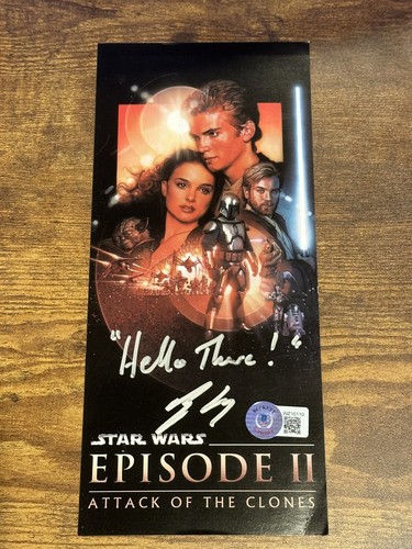 Ewan McGregor Auto "Hello There" Star Wars Episode II Movie Ticket Certified - 第 1/2 張圖片