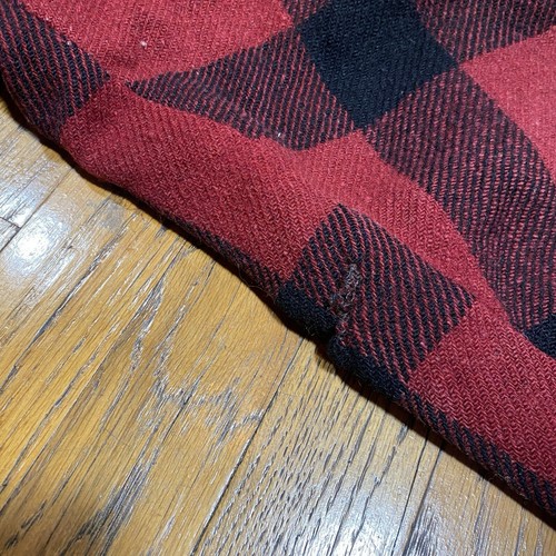 Vintage 50s 60s Penney's Mackinaw Cruiser Red Hunting Jacket Coat Wool Plaid L - Picture 10 of 14