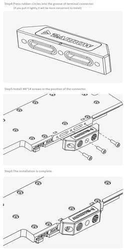 Barrow Bridge Of GPU Block Change-over Direction Terminal Connector BSHQT-PA - 第 9/11 張圖片