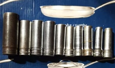 Snap On 10 Deep Sockets 3/8" Drive U1