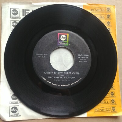 MAC AND KATIE KISSOON Chirpy Cheep 45 7'' POP ROCK Record Vinyl ABC Records 1971