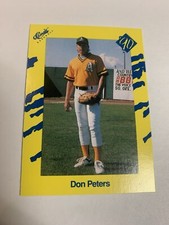 1990 Classic Baseball Don Peters Oakland As