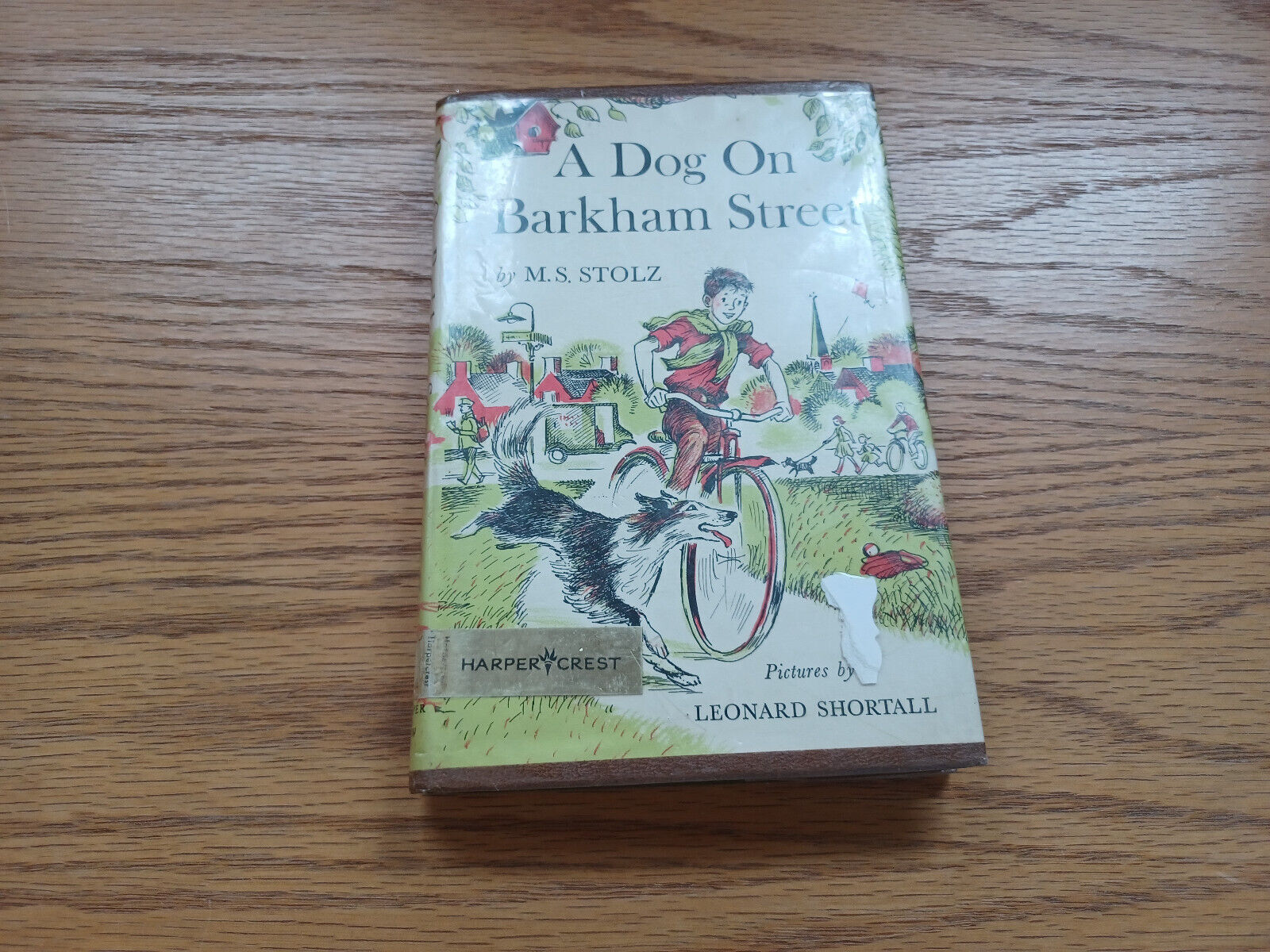 FILA A Dog On Barkham Street M S Stolz 1960 Hardcover Dust Jacket Harper & Row