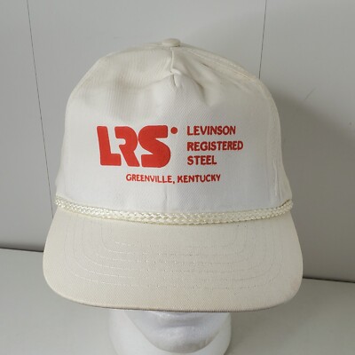LRS Levinson Registered Steel Logo Snapback Hat Baseball Cap Rope Greenville KY