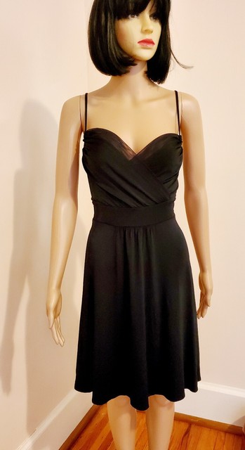 Theory Black Spaghetti Strap Cocktail Dress size medium | eBay