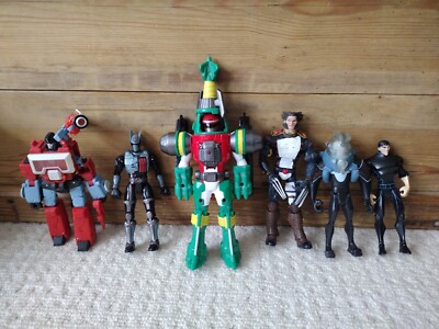 9 x Power Rangers, Transformers, DC, Wolverine Figuren Wrestling Konvolut 