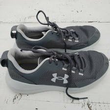 UNDER ARMOUR Grade School UA Uncharged Gray Athletic Shoes Size 5Y