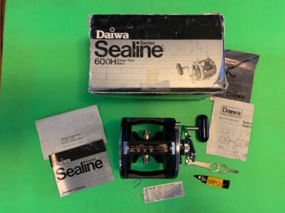 DAIWA SEALINE 600H 6/0 TROLLING FISHING REEL WITH BOX PAPERWORK & WRENCH  @MINTY@ 