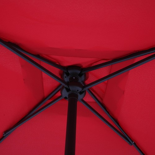 Albany Lane Steel 6-Piece Outdoor Patio Garden Dining Set with Umbrella Red - Picture 29 of 78