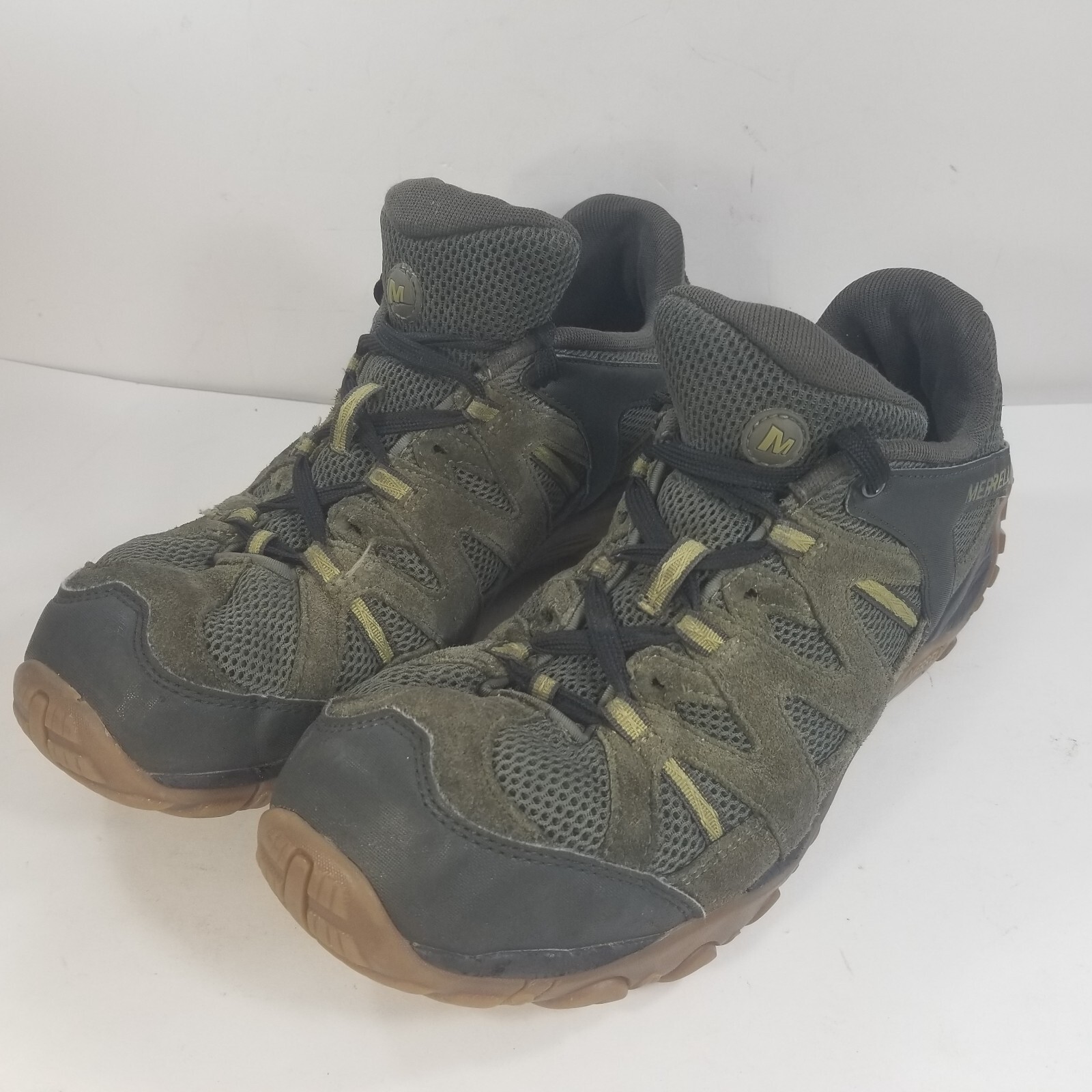 Merrell Deverta 2 Olive Moss Green Suede Low Hiking Shoes J034697 Mens Size: 10