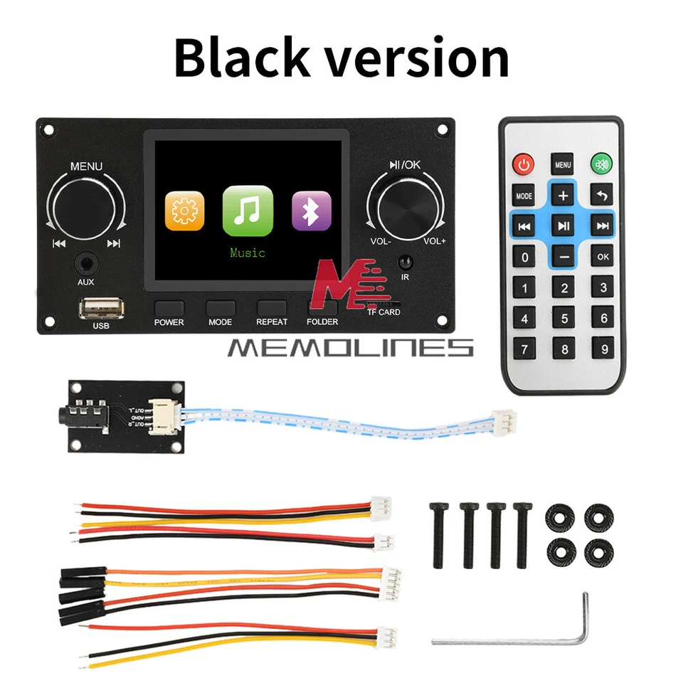 2.8inch IPS Bluetooth MP3 Decoder Board TF USB Car Amplifier Audio Player DIY - Image 4 of 4