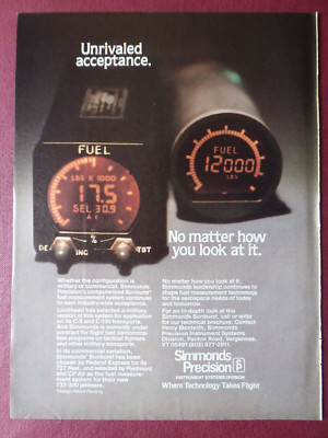6/1984 PUB SIMMONDS PRÄZISION KRAFTSTOFFMESSSYSTEM ORIGINAL ANZEIGE