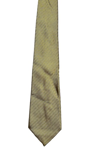 Vtg Turnbull & Asser Neck Repp Tie Gold Herringbone Stripe Silk Made In England - Picture 3 of 14