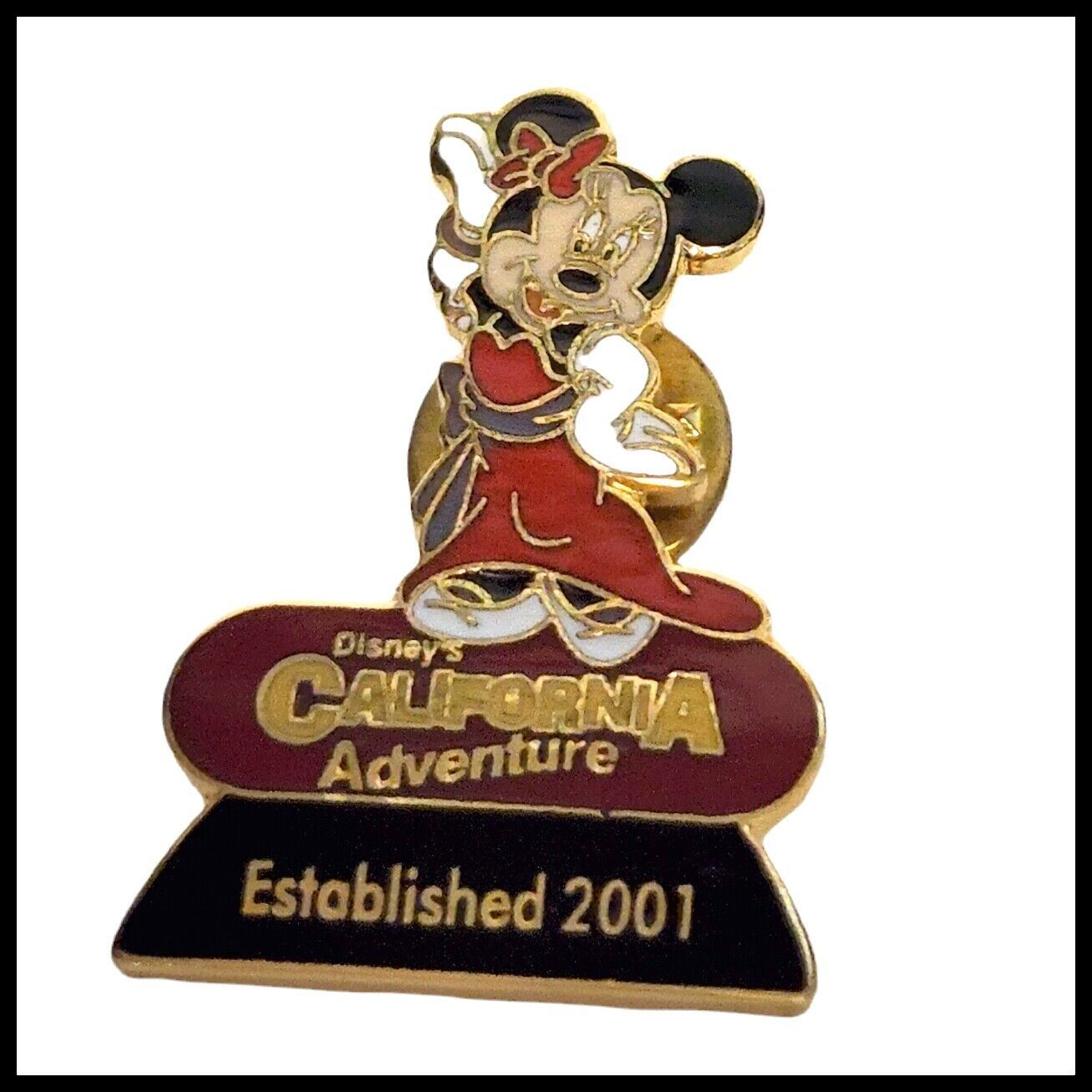Vintage Pin DCA Established 2001 Formal Series Minnie California Adventure